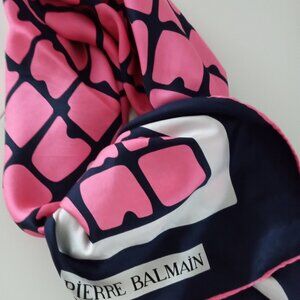 Pierre Balmain vintage 100% silk scarf